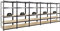 PROREGAL Mega Deal 5X Schwerlastregal Taurus Schwarz 180x90x60cm mit Fachlast 175kg Kellerregal, Steckregal, Garagenregal, Lagerregal
