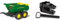 Rolly Toys rollyHalfpipe John Deere (Alter 3-10 Jahre, Rundmulden-Kipper, kippbare Heckklappe, Zweiachsanhänger) 122165, XXXXX-Large & Anhänger-Adapter kompatibel mit Peg Perego Traktoren