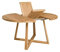 Nordic Story Esstisch Moby (rund, ausziehbar) • Tisch mit gekreuzten Beinen • Massivholz (Eiche) • Eiche Natur • Runder Ausziehtisch (130-170 x 100 x 75 cm)