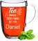 Teeglas 380 ml mit personalisierter Wunschgravur - Leonardo Kaffeebecher Glas mit Namen - 380 ml Espressotasse - für Tee und Kaffee - Geschenkidee Männer und Frauen - Geburtstag und Weihnachten