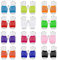 LHKJ 12 Pares Guantes de Rejilla sin Dedos Multicolor, Guantes Malla Elástica de Nailon Vintage para Fiesta Temática Retro los 80 Accesorios para Disfraces Mujeres y Niñas
