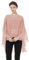 BEAUTELICATE Stola Coprispalle Elegante Chiffon Donna Scialle Mantellina Poncho Chiffon Estiva per Cerimonia Sposa Damigella Matrimonio Festa (Rosa Cipria)