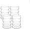 Minisa Cocktailglas Wave, Cocktailglas wellig Longdrink Set, kreatives Kaffeeglas, Design-Glas für alle Getränke und Dessert 4er Set