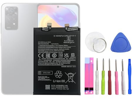 HIGHAKKU Batterie de rechange BN5E compatible avec Redmi Note 11 PRO 5G Poco X4 PRO 5G avec outils