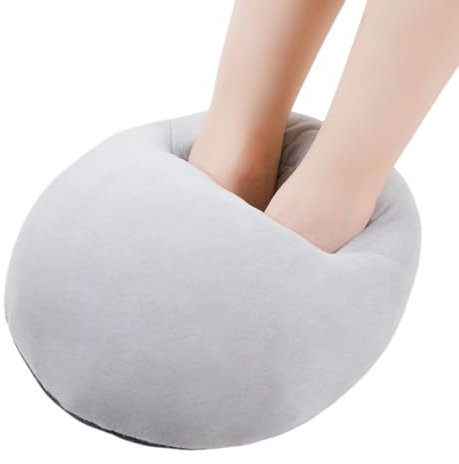 Electric Foot Warmer for Men and Women,Cosy Foot Warmer for Cold Feet,Fast Heating Pad for Foot with 3 Heat Settings,Adults Warm Feet Relief,Foot Warmer Slippers for Winter Office Home Use (Grey)