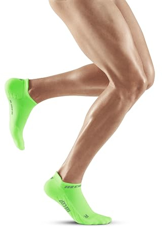 CEP Herren The Run Socks Low Cut V4 Laufbekleidung Kompressions-Socken Green - Neongrün Iii