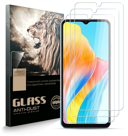 AYSOW 3 Piezas Protector Pantalla para Oppo A38 | Premium Glass 0.3mm 9H Dureza 2.5D Film,Anti arañazos mantiene la sensibilidad táctil y es muy fácil de colocar sin residuos