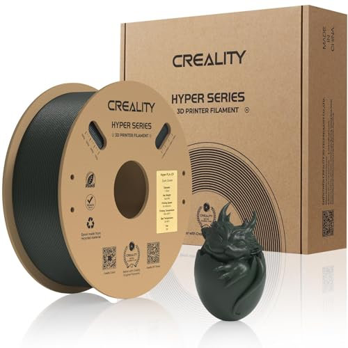 Creality Official Carbon Fibre Hyper PLA Filament, 3D Drucker Filament für Hochgeschwindigkeitsdruck, glatt, Maßgenauigkeit +/-0.03mm, 2.2lbs/Spool