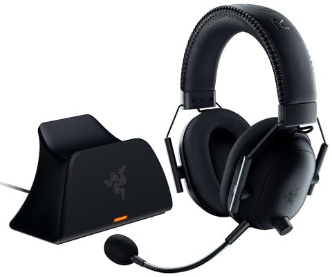 Razer BlackShark V2 Pro for Playstation - Black + Universal Quick Charging Stand for Playstation 5 - Midnight Black