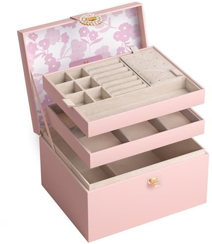 ADEL DREAM portagioie con bottoni regalo di compleanno e festa per donne figlie e amici rosa