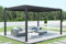 Cazeboo Pergola bioclimatique Santa 4x3m Aluminium Gris