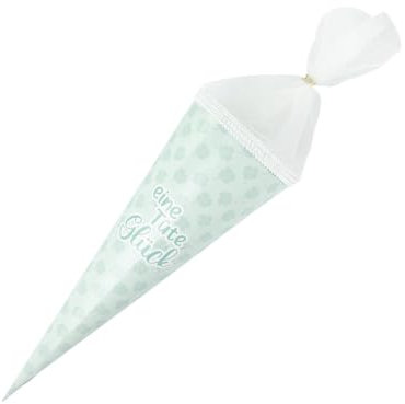 Schultüte / Zuckertüte / Geschenktüte / 40cm / rund / eine Tüte Glück