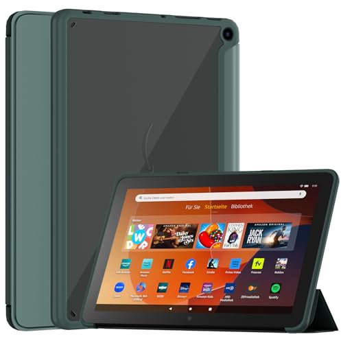 Hülle für 10,1 Zoll Tablets(Nur Modelle 13. Gen, 2023), Nicht passend für Samsung iPad 10,1 Zoll Tablets, Schlanke Leichte TPU & PC Schale mit Standfunktion und Auto Ruhe/Aktivierungsfunktion - Grün