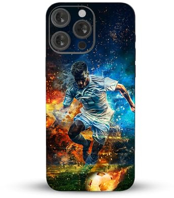 Vinyl Skin for iPhone 16 Pro - Premium 3M Decal Sticker, Anti-Scratch, Bubble-Free, Easy Application, Residue-Free Removal, Gift-Ready Packaging (Made in UK) (Football, iPhone 16 Pro)