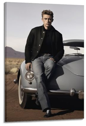 ERWAGB James Dean Cooles Poster, Kunstdruck, Wandfoto, Farbe, hängendes Bild, Familie, Schlafzimmer, Dekoration, 20 x 30 cm
