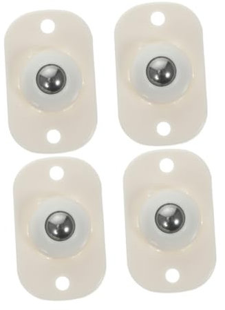 Ciieeo 4 Pcs Caster Wheels Adhesive Swivel Design for Easy Rotation for Trash Can Bins Storage Boxes and Kitchen Appliances