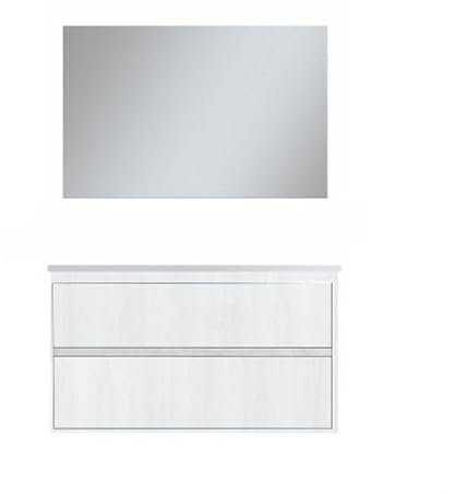 Badezimmermöbel Linie Elegance L. 100 cm weiß matt