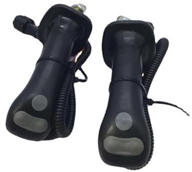 Szwaldaper 2 STK. Joystick-Griffe for Bagger, Joystick-Hebel for Bagger, ergonomisches Design mit präziser Steuertaste, robuste Konstruktion aus Gummi und Metall, einfache Installation, breite Kompati