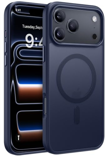 Miracase für iPhone 17 Pro Max Hülle mit Magsafe TOP MIL, Blau | [TOP Militärschutz & Magnetkraft] Stoßfest Kratzfest mit Samtiger Haptik Langlebig Handyhülle für iPhone 17 Pro Max 6,9