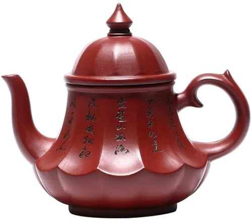 SCZMBLTLNV Teekannen Kung-Fu-Teekanne, Teezeremonie, Tee-Set, 13,2 X 11,1 cm, Kreativer Original-Mineral-Lila-Tontopf, Antike Lampe Porzellan-Teeservice Tragbares Teeservice
