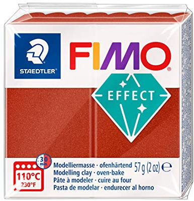 STAEDTLER - Fimo® effect - Pain pâte à modeler - 57 Grammes - Effet métallique cuivre - 8020-27