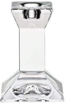 Kerzenhalter Kerzenständer klasisch 10 cm transparent Glas Bleikristall Stabkerze