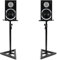 Pair of 5 Hi-Fi DJ Studio Monitor Speakers 140W with Adjustable Floor Stands - Home Audio, Bedroom, Studio Sound System Bundle Complete Kit