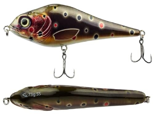 FISHN JERKYone Jerkbait – 73g, 15cm – Wobbler & Kunstköder mit Mustad Haken für Hecht, Zander & Barsch