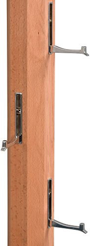 Beauty.Scouts Möbel MM Garderobe Bodo, Massive Kernbuche geölt, 5 Haken, 8 x 185 x 4 cm, Wandgarderobe, Flurgarderobe