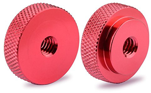 CAMVATE 1/4 -20 weiblicher Daumenrad-Verschluss-Mutter-Adapter (2 Stücke)