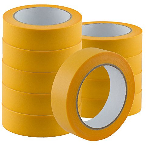 3 Rollen Goldband PLUS 30mm Finelinetape Malerband Abklebeband Malerkrepp Washi
