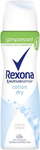 Rexona Deospray Cotton Dry Anti-Transpirant Compressed, 6er Pack(6 x 75 ml)