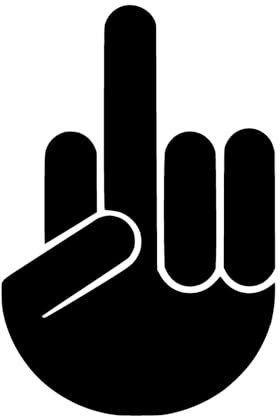 Mittelfinger Aufkleber 18x12cm Fuck You Effenberg Stinkefinger JDM Wacken Tuning in 18 Farben