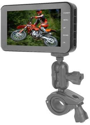 Host-Duokon 4 Zoll 1080P HD Bildschirm Motorrad DVR Recorder wasserdichte Front- und Rückfahrkamera Fahren Dash Cam Videorecorder Unterstützung WiFi