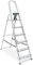 Escabeau 6 marches en Aluminium, Hauteur de Travail jusqu'à 3210 mm