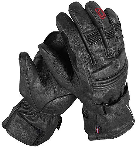 Dane Nibe 4 wasserdichte Motorrad Handschuhe Lang, schwarz, L | GORE-TEX