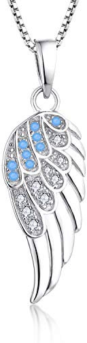 starchenie Flügel Anhänger Kette 925 Sterling Silber Engelsflügel Halskette Geschenk für Damen