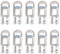 Noobibaba 501 LED Bulbs W5W Bulb, T10 194 168 2825 Number Plate Light LED Side Light, Blue Colour 0.5W 12V DC Wedge Base 10-Count