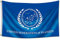 ENMOON Flagge der Vereinigten Föderation der Planeten, 90 x 150 cm, schwarze Männerhöhle, Garage mit Messingösen
