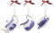 Spode Blue Italian Collection, 3 Piece Tea Set Ornaments, Teapot, Creamer, & a Teacup & Saucer, Use as a Napkin Ring, Hanging Ornament, Gift, Or Home Decoration
