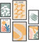 Nacnic Set von 6 Poster Vegetation. Sammlung von Platten mit ästhetischer Collage für Innendekoration. Größen A3 und A4. Rahmenlos