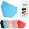 TubeRoo FFP2 Maske MHD 04.2025 blau hellblau Fischform 10 Stück Masken, Made in Germany, Versand aus Deutschland, weiche Ohrschlaufen Bänder, Atemschutzmaske