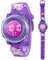 Mamiddle Kinderuhr Digital für Jungen Mädchen 3ATM Wasserdicht Kinder Armbanduhr mit Wecker Datum Stoppuhr Kinder Uhr für 3-10 Jahre (Violettes Einhorn)