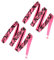 PATIKIL Raquette SurGrip avec Amortissement Crêtes, 2 Lot PU Grip Ruban Anti Dérapant Absorberant Camouflage Motif pour Tennis Badminton Pêche Tige, Rose
