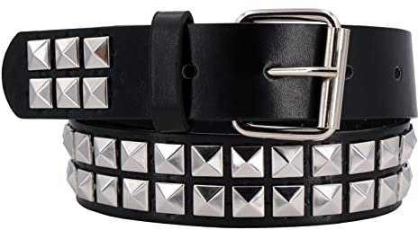 EANAGO Cooler Kinder-Nietengürtel >PUNK PRINCESS< für Kinder - moderner Kindergürtel für Mädchen von ca. 3-12 Jahren (Taillenumfang 52-67 cm, Gürtelmaß 60 cm) - Gürtel Mädchen