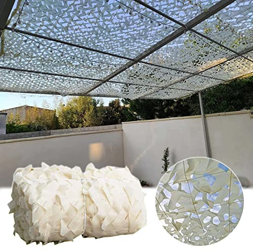 Tarnnetz Beige 2x3m 2x4m 2x6m 3×3m 3x4m 4x6m 5x5m 6x6m Camouflage Netz,Sonnenschutz Tarnung Netz,Militärnetz,Jagd,Camping,Partydekoration,Tarnnetz Sichtschutz,Sonnensegel,Beige-5x6m(16.4*19.7ft)