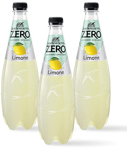 3X San Benedetto Zero gusto Limone Zero Zuccheri Aggiunti Bibita Analcolica 750ml [3 Bottiglie]