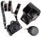 MUZIRI KINOKOO EOS R50 R100 Étui rétro en Cuir PU pour Appareil Photo Reflex numérique Canon EOS 50 – Étui EOS R50 R100 avec Ouverture par Le Bas, bandoulière et Poche de Rangement, Noir, Rétro