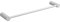 Porte-Serviette 50cm tubo INOX Blanc 1 Barre