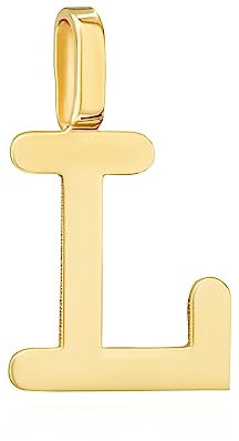 NKlaus Kettenanhänger Buchstabe L 333 Gelb gold 8 Karat 11,7x7mm Amulett Anhänger 14464
